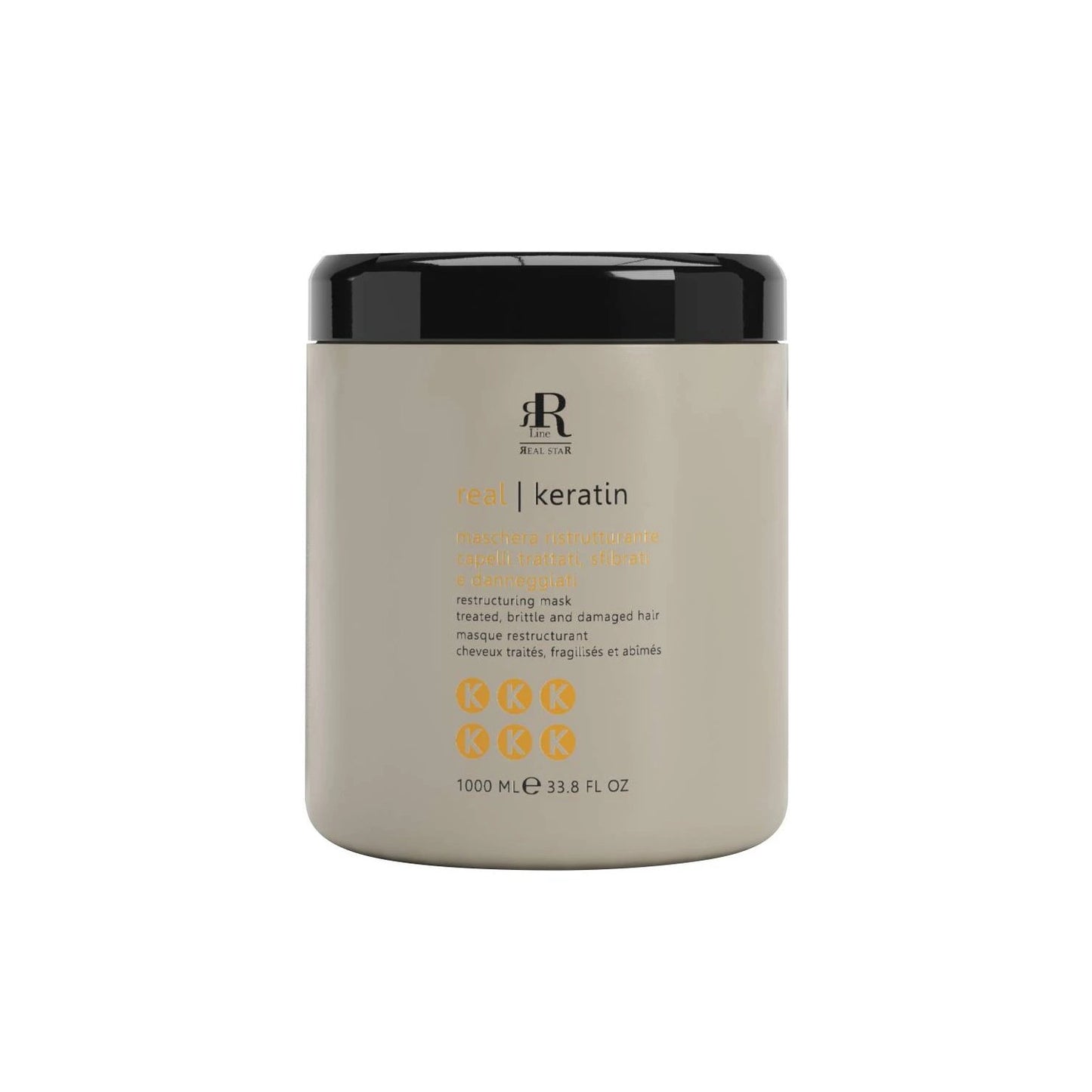 Real Keratin restructuring hair mask for treated, brittle, damaged hair - 1000ml