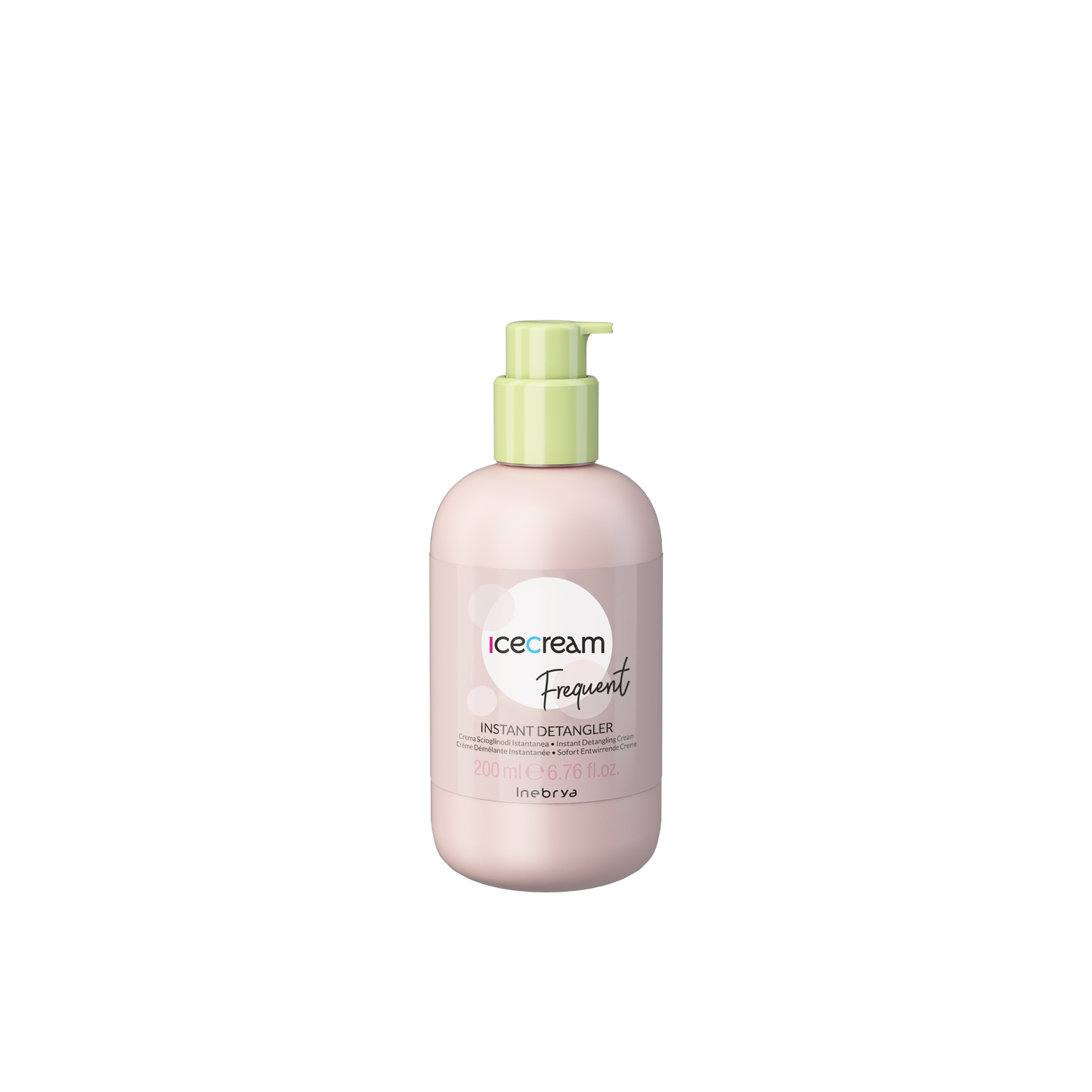 Icecream Frequent Instant Detangler 200ml hair cream with pump dispenser for smooth, tangle-free hair care