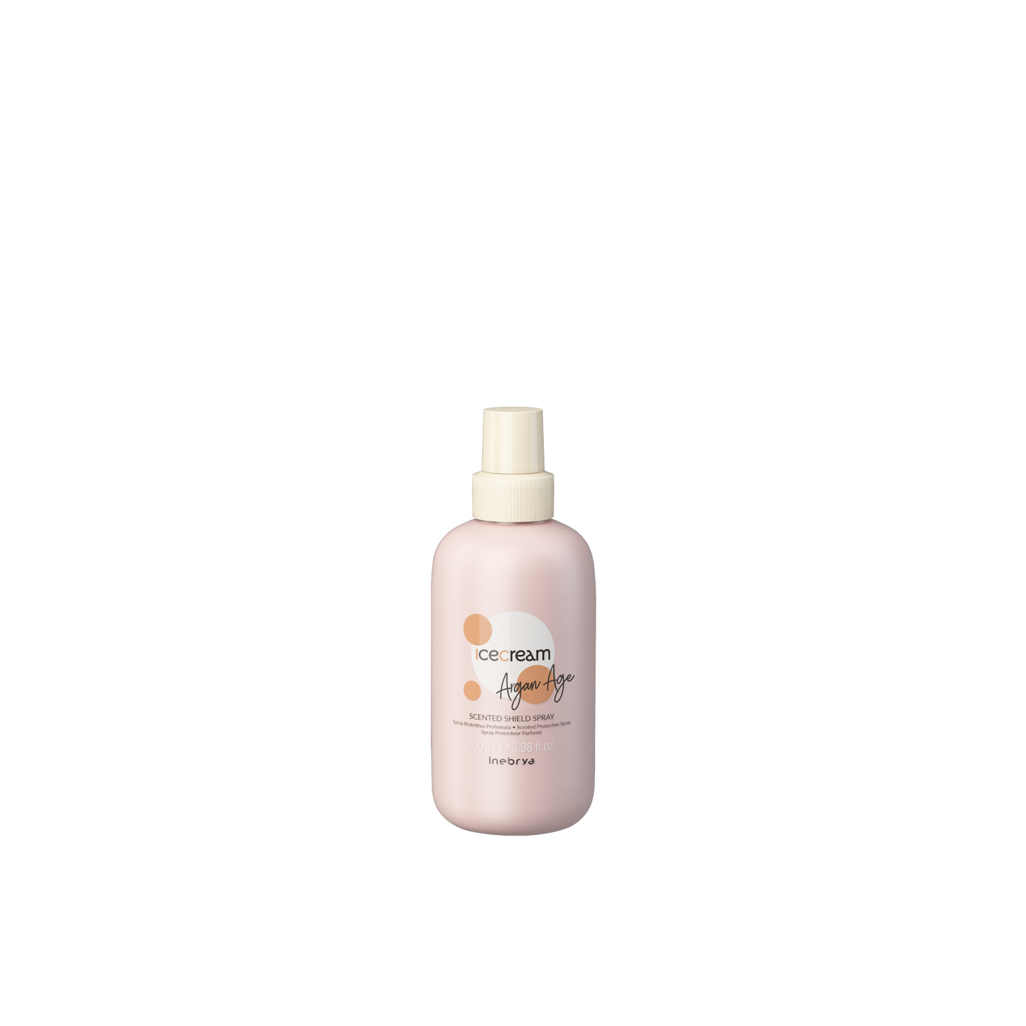 Icecream Argan Age Scented Shield Spray for hair protection and fragrance, 100ml bottle