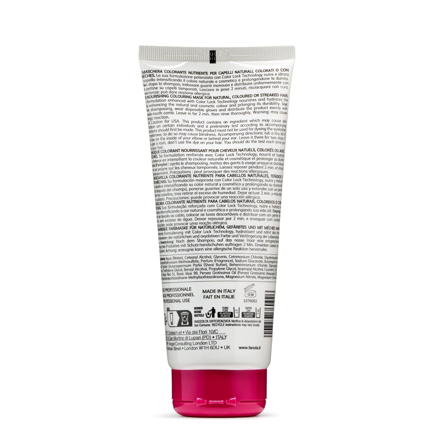 Mascarilla Colorante Nutriente Azúcar Rosada