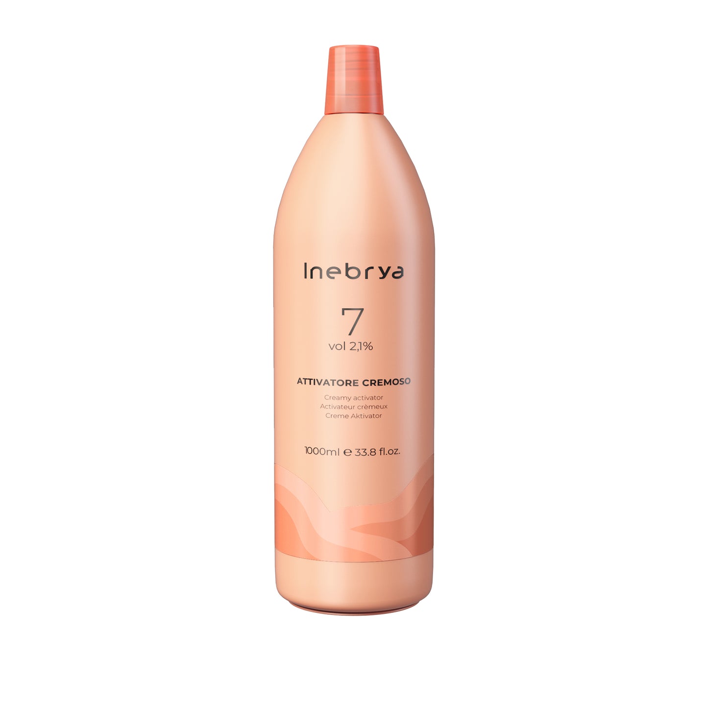 Inebrya Creamy Activator 7 vol 2.1% for hair coloring, 1000ml professional beauty product