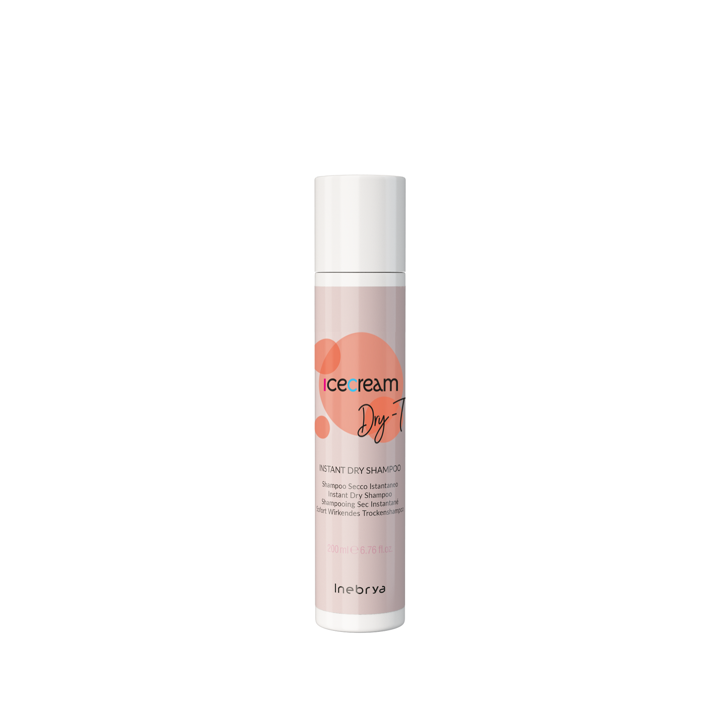 Icecream Dry-T Instant Dry Shampoo 200ml for quick hair refresh, travel-friendly beauty essential