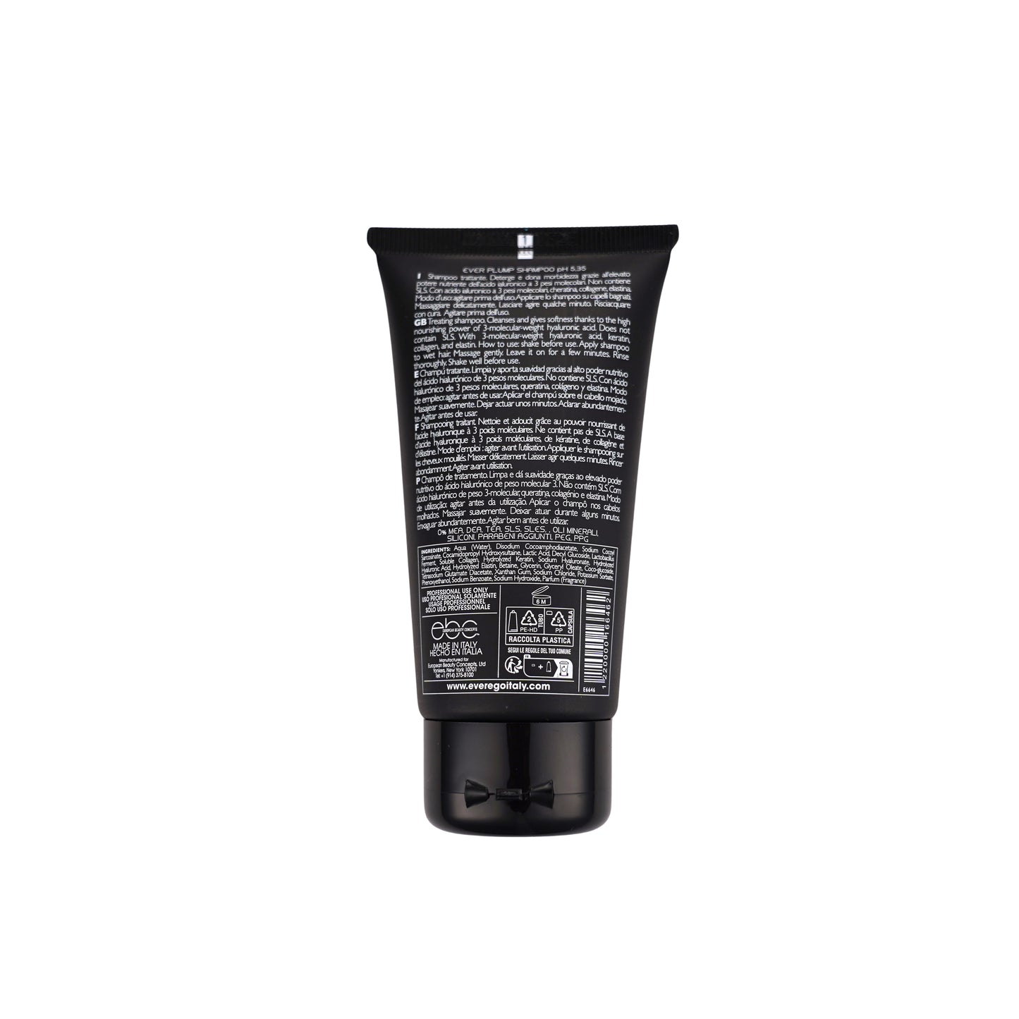 Ever Plump Glossy Hair Botox Shampoo pH 5.35