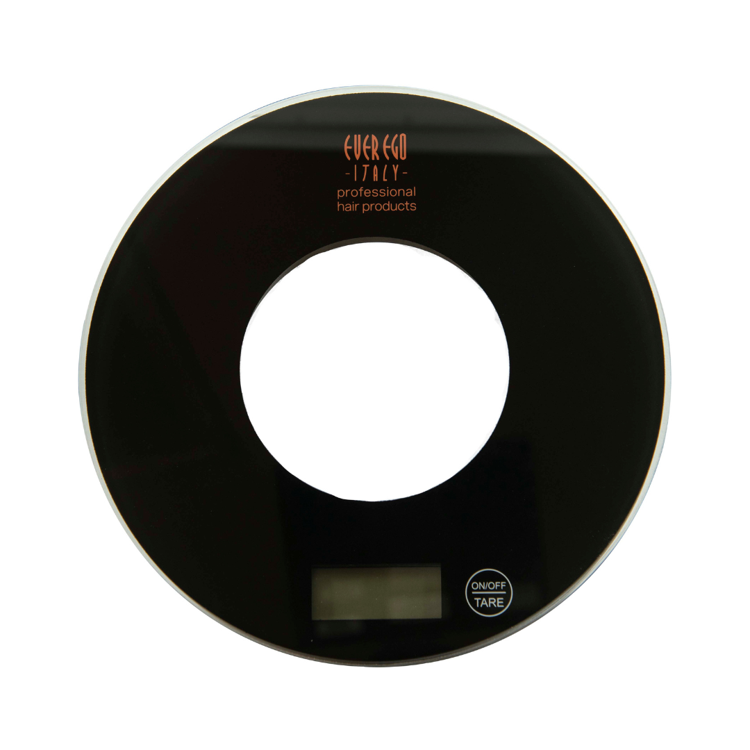 Ever Ego Italy professional hair product scale with digital display and tare function
