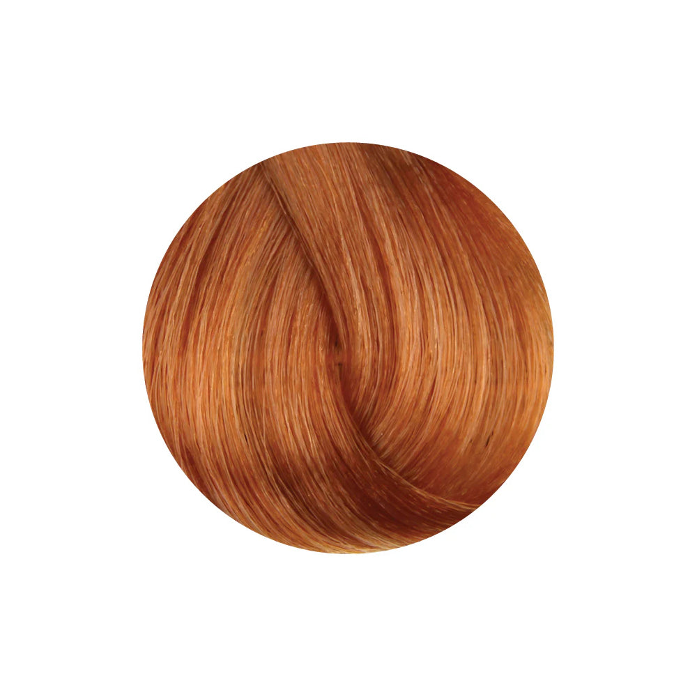 Rich copper red hair color swatch for salon or home use