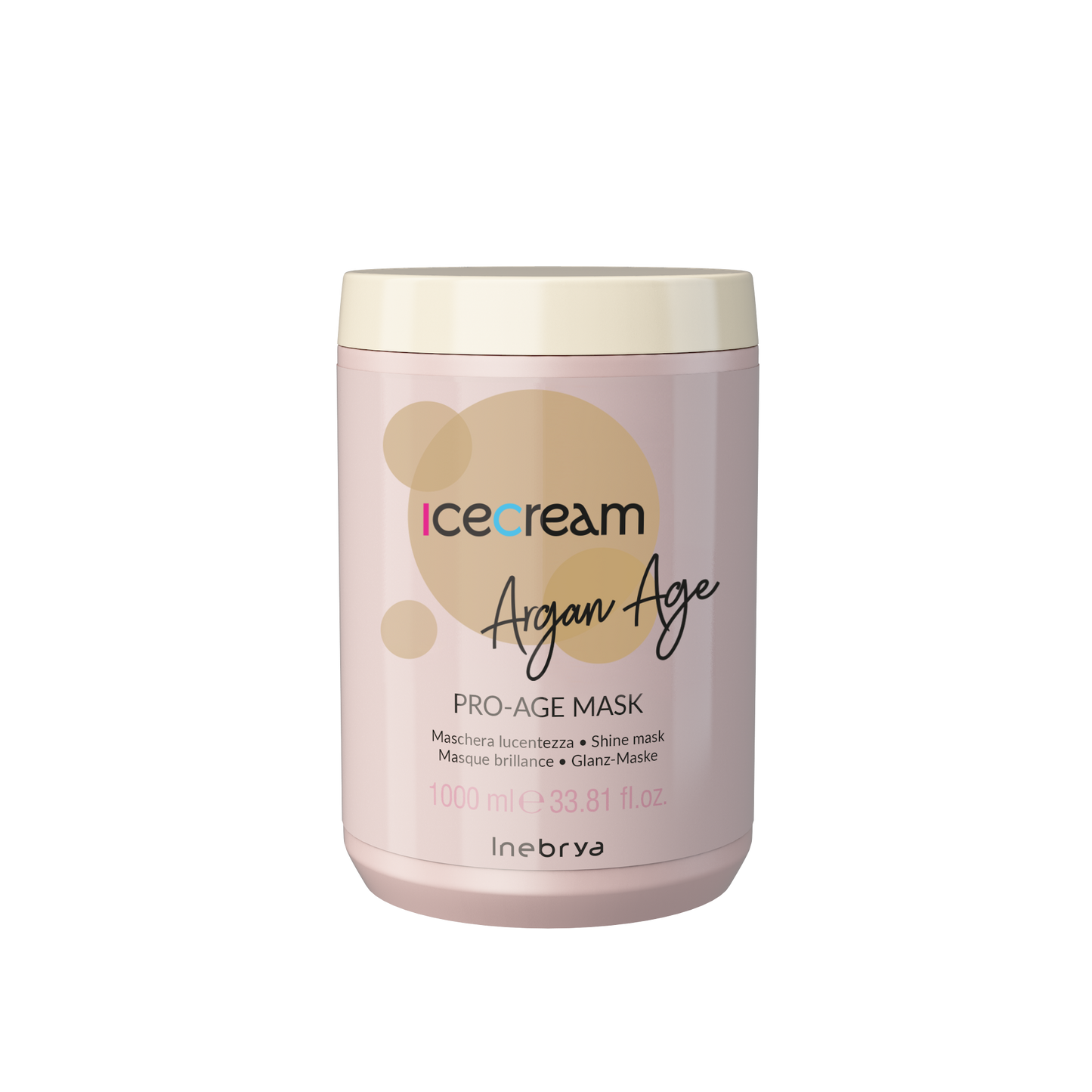 Icecream Argan Age Pro-Age Shine Mask 1000ml for radiant skin care