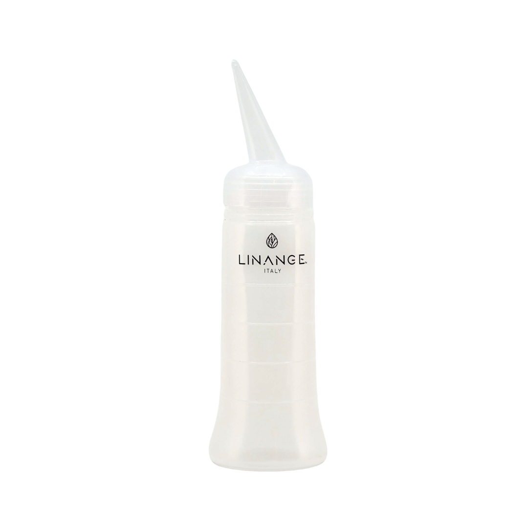 Linange Italy clear applicator bottle with precision tip for beauty products