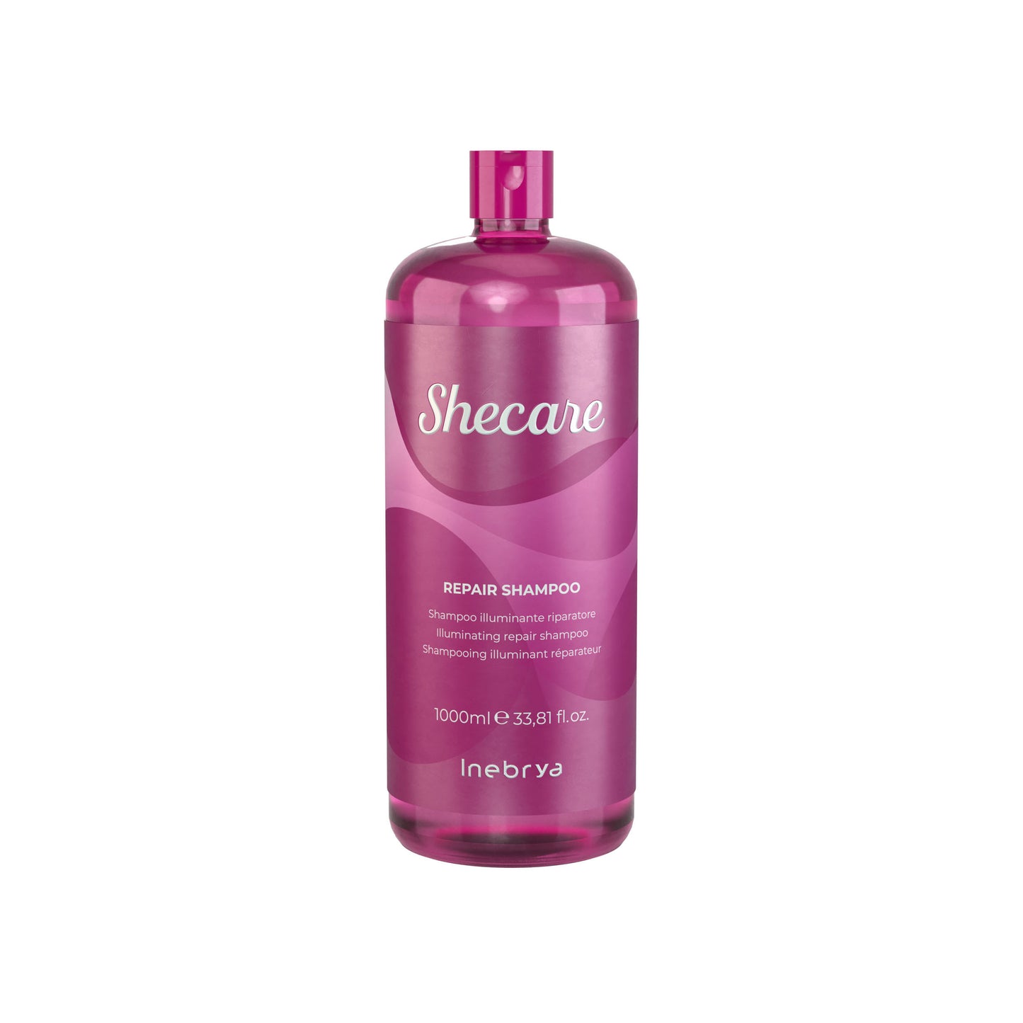 Shecare Repair Shampoo 1000ml – illuminating hair care for damaged locks