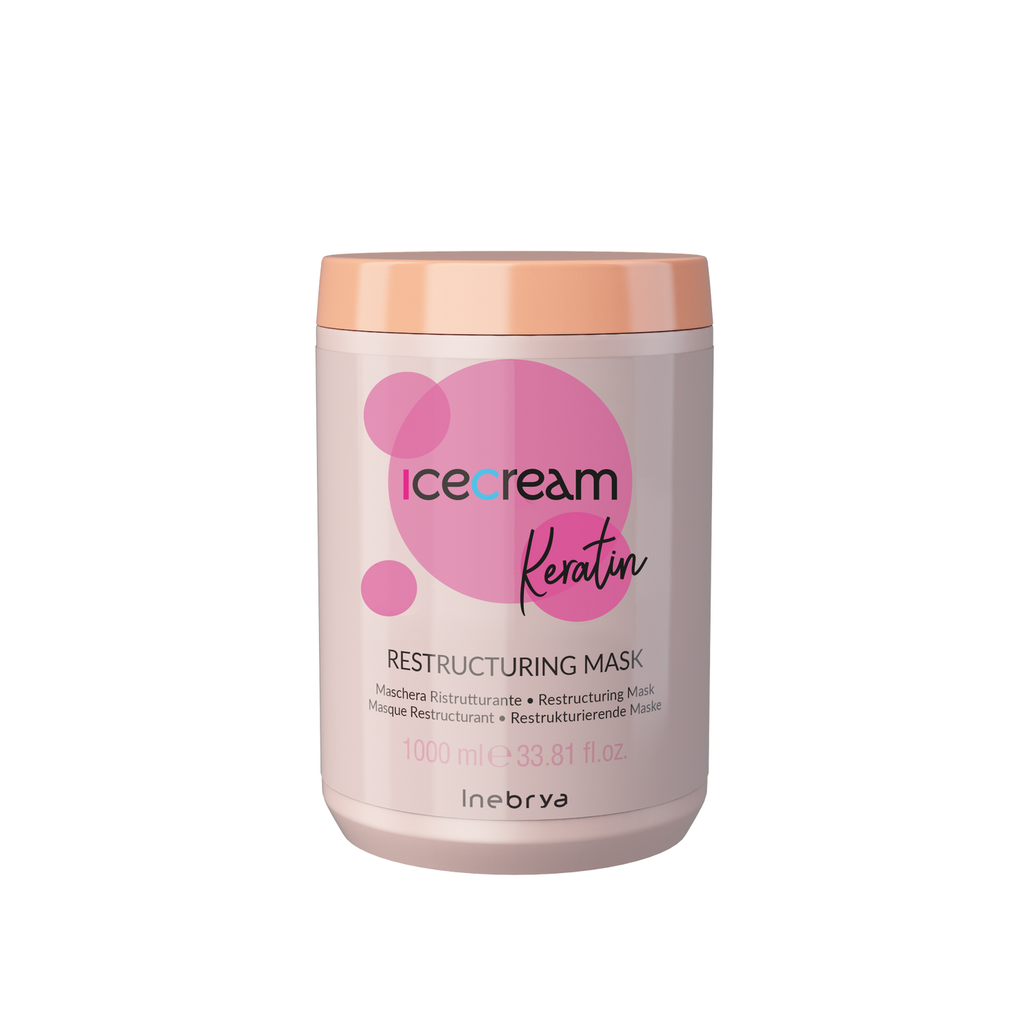 Icecream Keratin Restructuring Mask 1000ml for hair repair and smoothing
