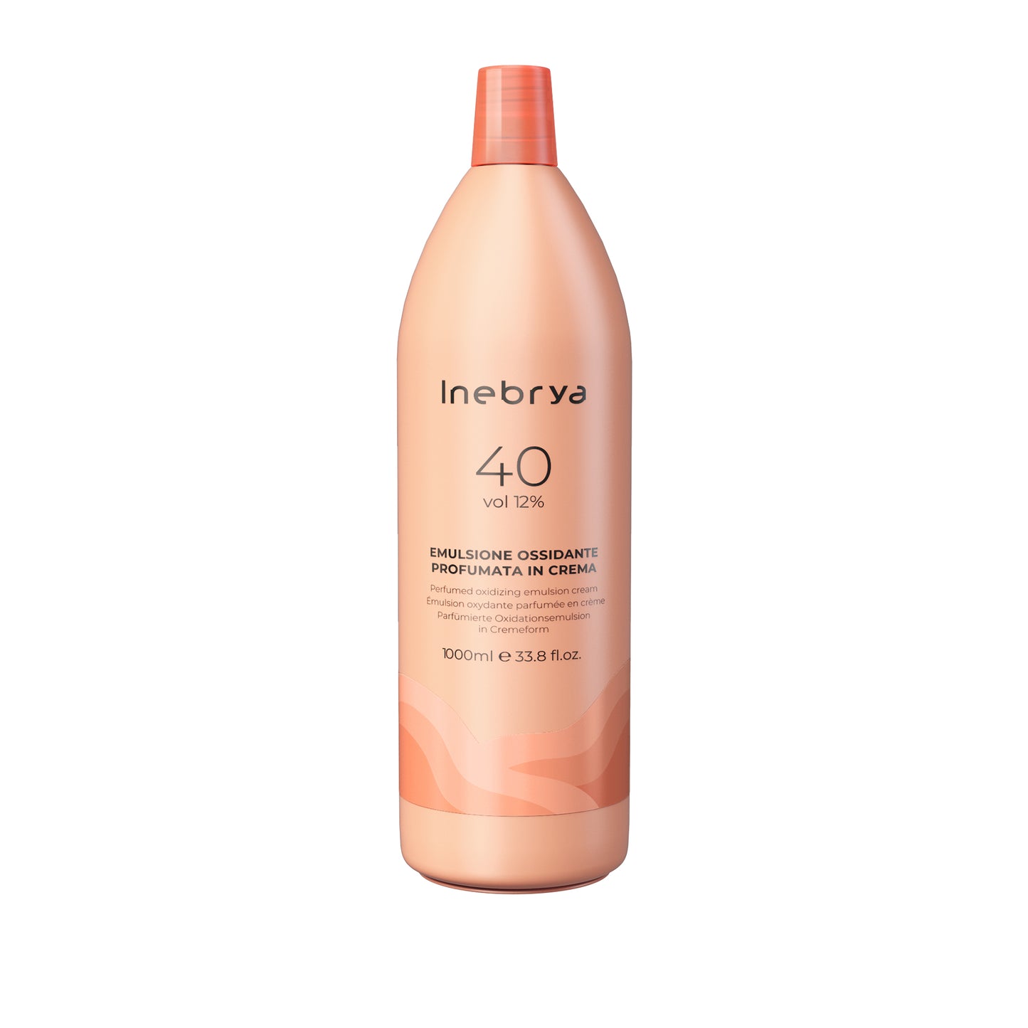 Inebrya 40 vol 12% perfumed oxidizing emulsion cream for hair coloring, 1000ml bottle