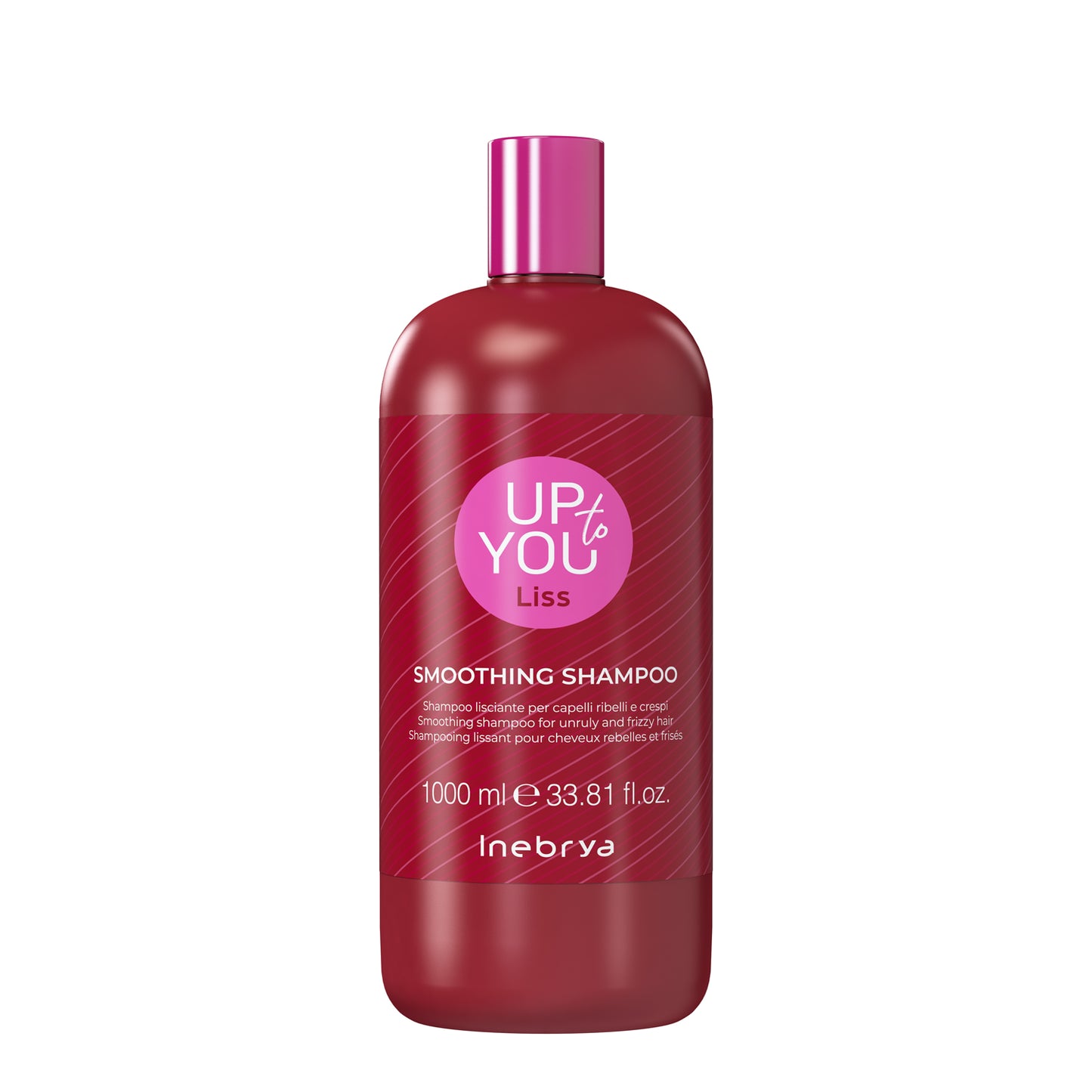 UP to YOU Liss Smoothing Shampoo for unruly frizzy hair, 1000ml bottle by Inebrya