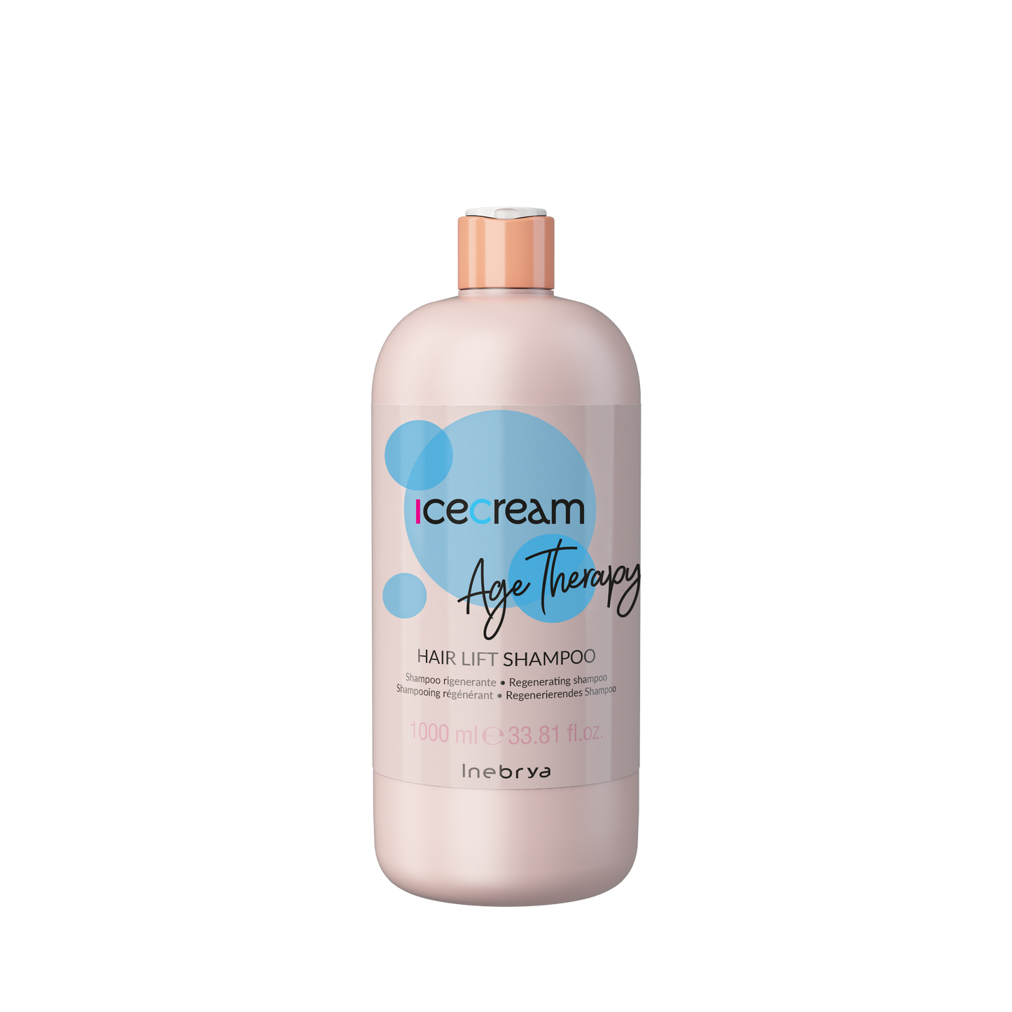 Icecream Age Therapy Hair Lift Shampoo 1000ml for regenerating and volumizing hair care