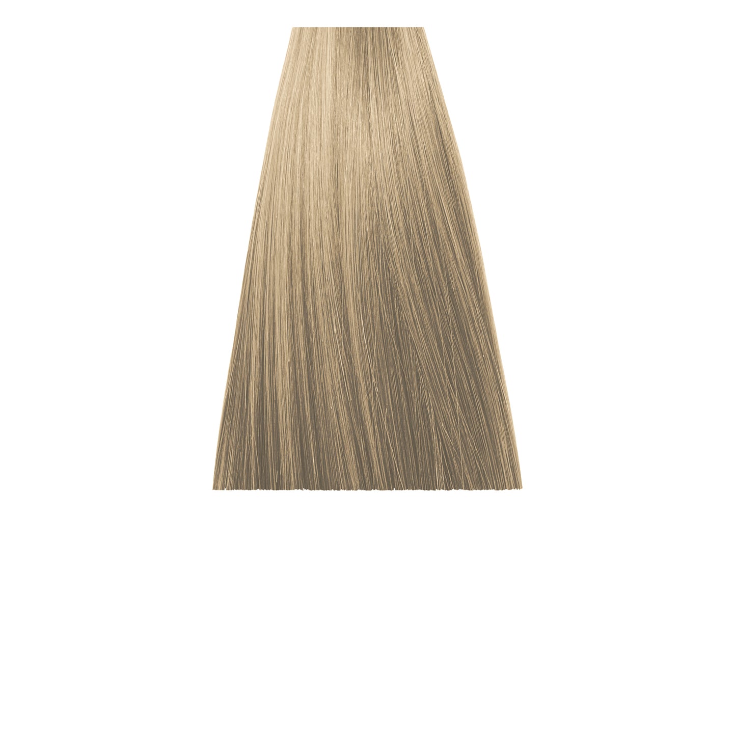 Light ash blonde hair swatch for professional salon coloring