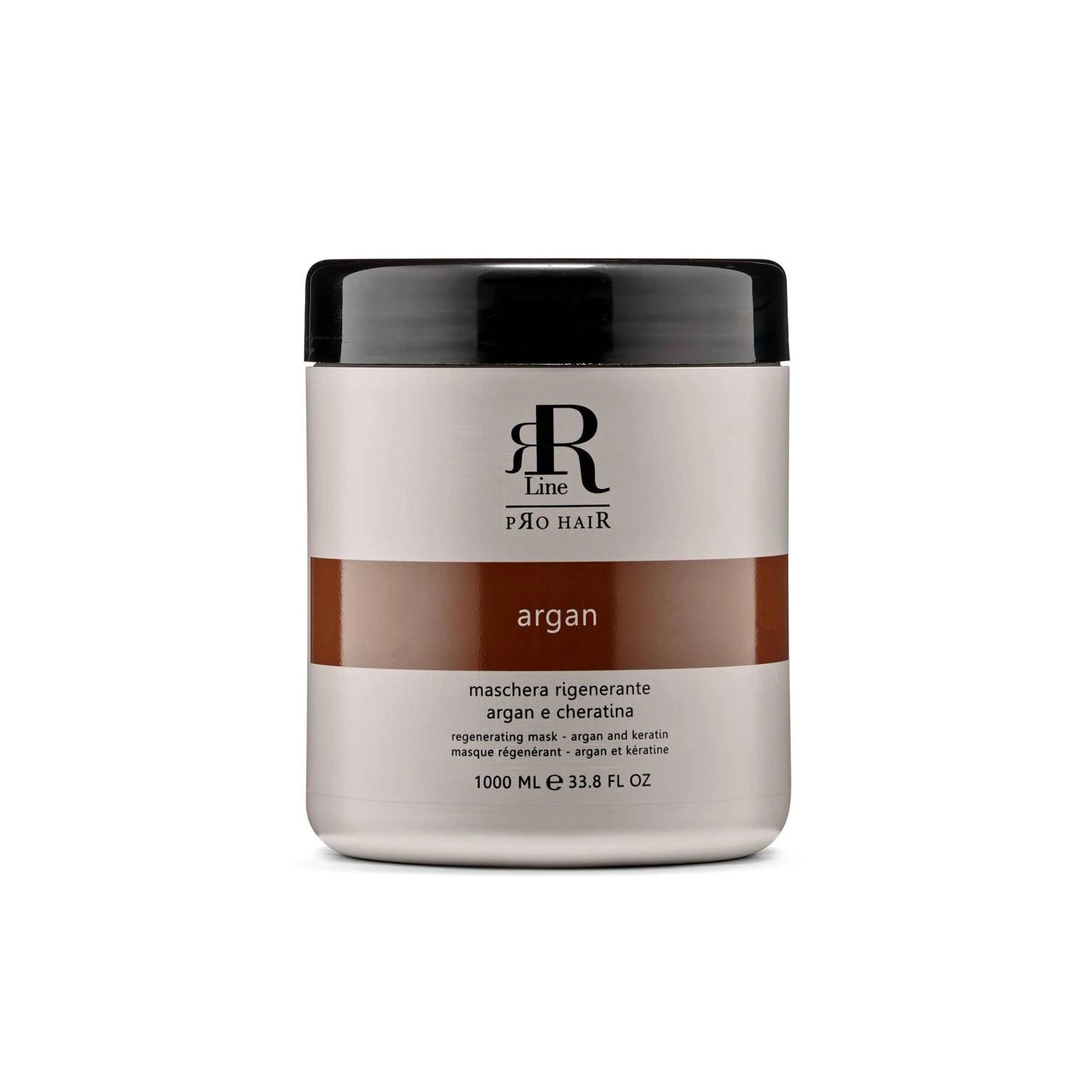 Argan and keratin regenerating hair mask, 1000ml professional salon treatment for deep repair