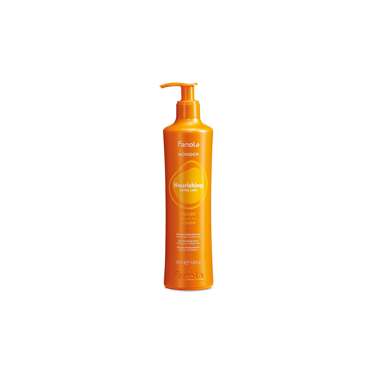 Fanola Wonder Nourishing Extra Care Mask, vegan hair treatment for softness and brightness