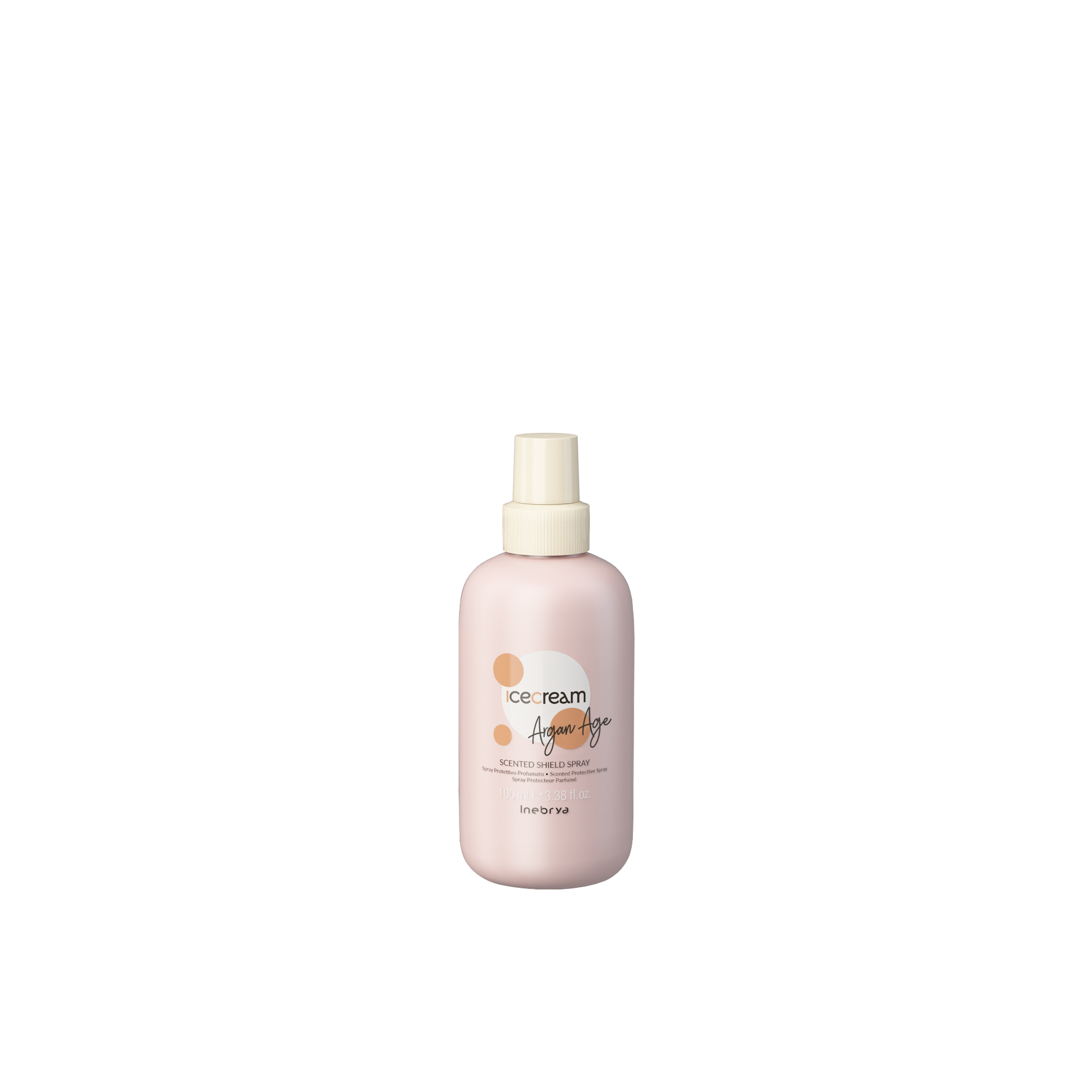 Icecream Argan Age Scented Shield Spray for hair protection and fragrance, 100ml bottle