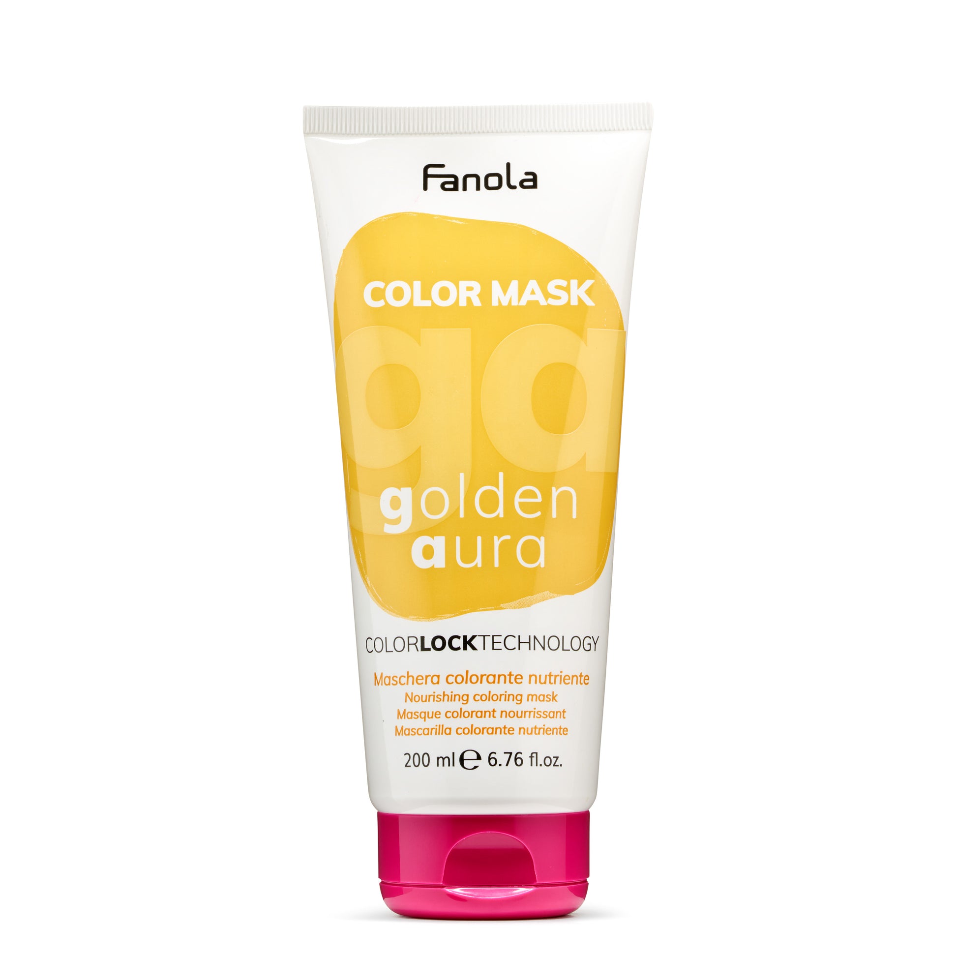 Fanola Golden Aura Color Mask nourishing hair treatment with ColorLock Technology, 200ml