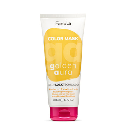 Fanola Golden Aura Color Mask nourishing hair treatment with ColorLock Technology, 200ml