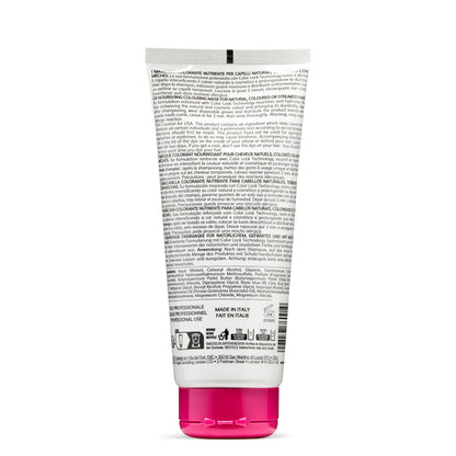 Nourishing hair color mask for natural or colored hair, made in Italy, with Color Lock Technology