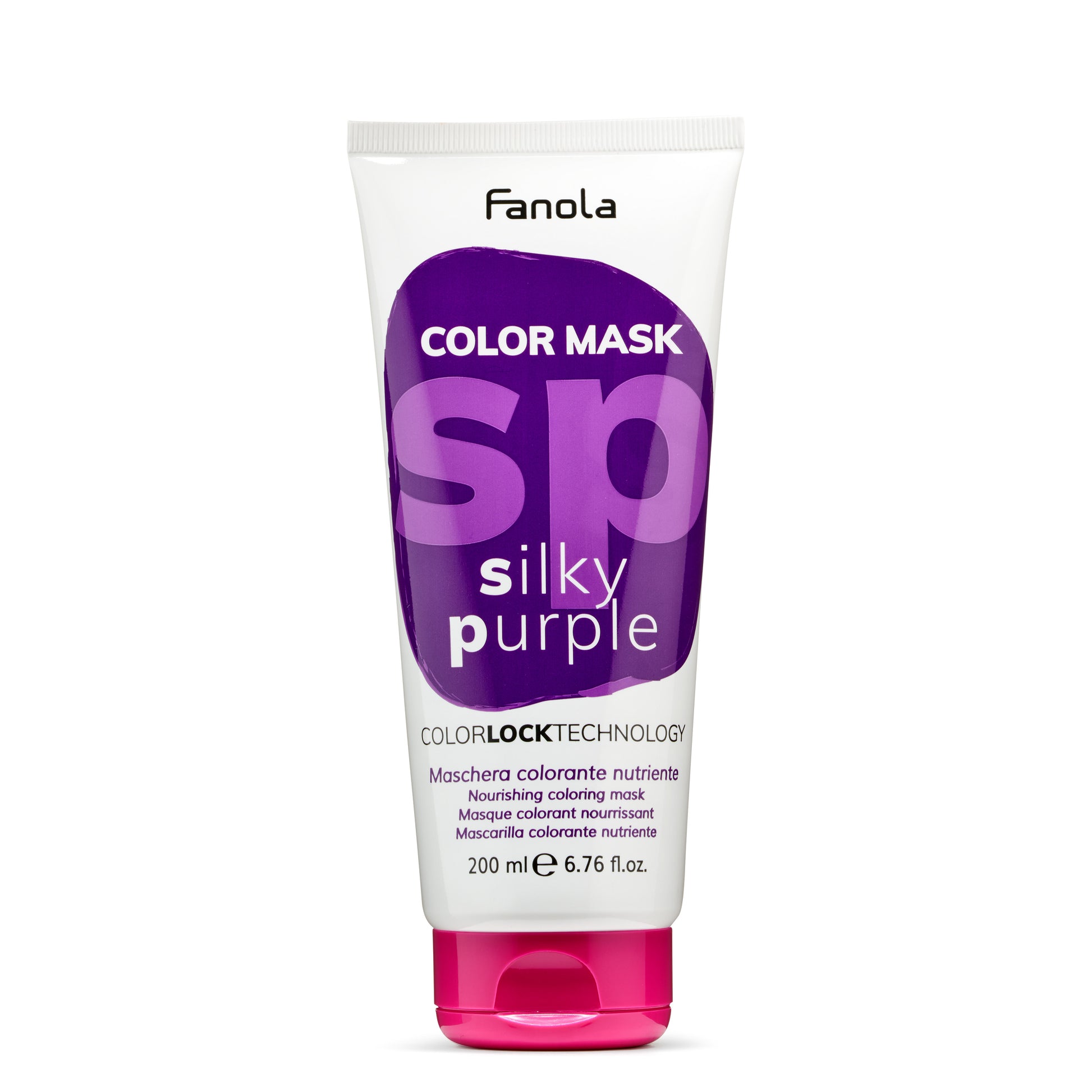 Fanola Silky Purple Color Mask for nourishing hair color treatment, 200ml