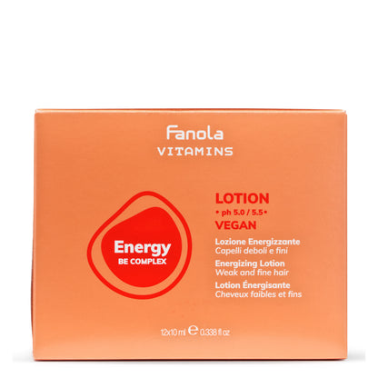 Fanola Energy BE Complex vegan hair lotion for weak and fine hair, 12x10ml