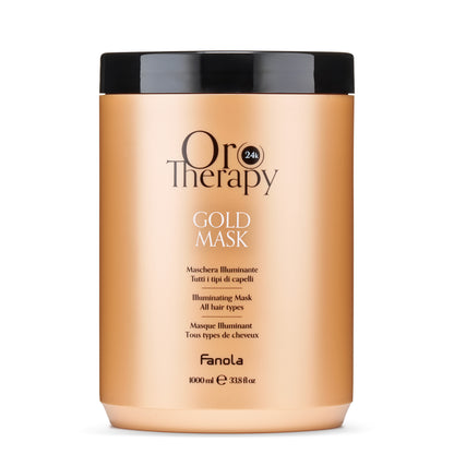 Fanola Oro Therapy Gold Mask 24k illuminating hair treatment for all hair types, 1000ml