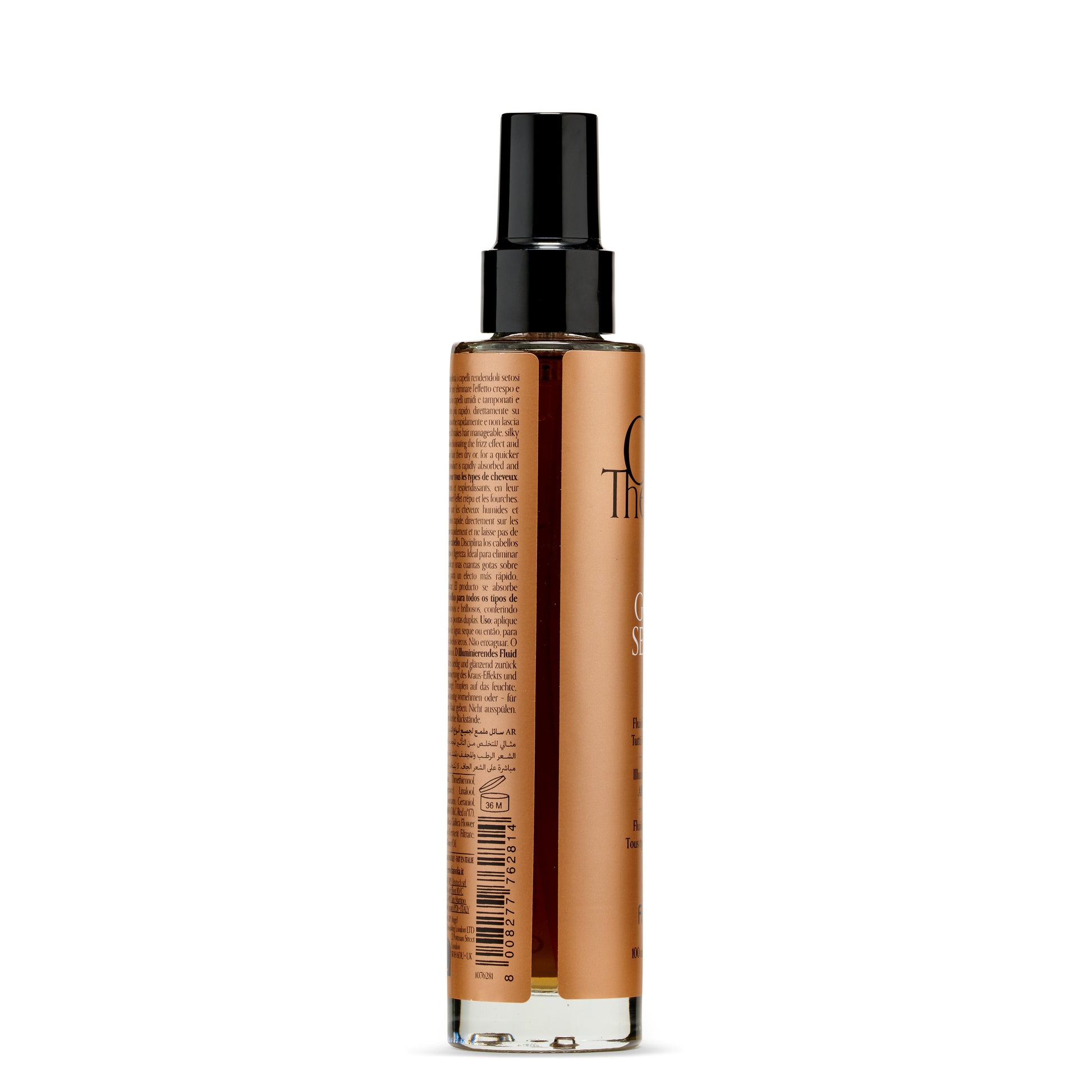 Luxury hair oil spray for frizz control and shine, ideal for all hair types, European beauty formula