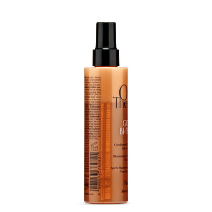 Fanola Golden Bi-Phase Conditioner for all hair types, 200ml spray bottle with black cap