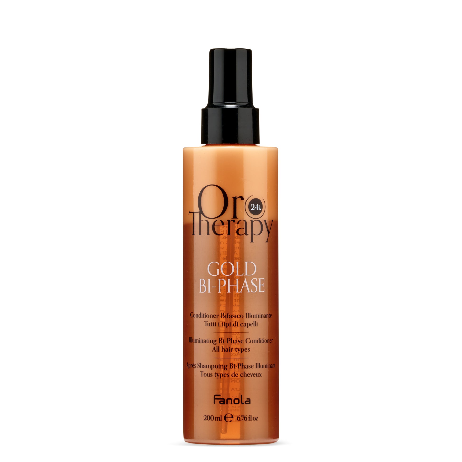 Fanola Oro Therapy Gold Bi-Phase Illuminating Conditioner for all hair types, 200ml