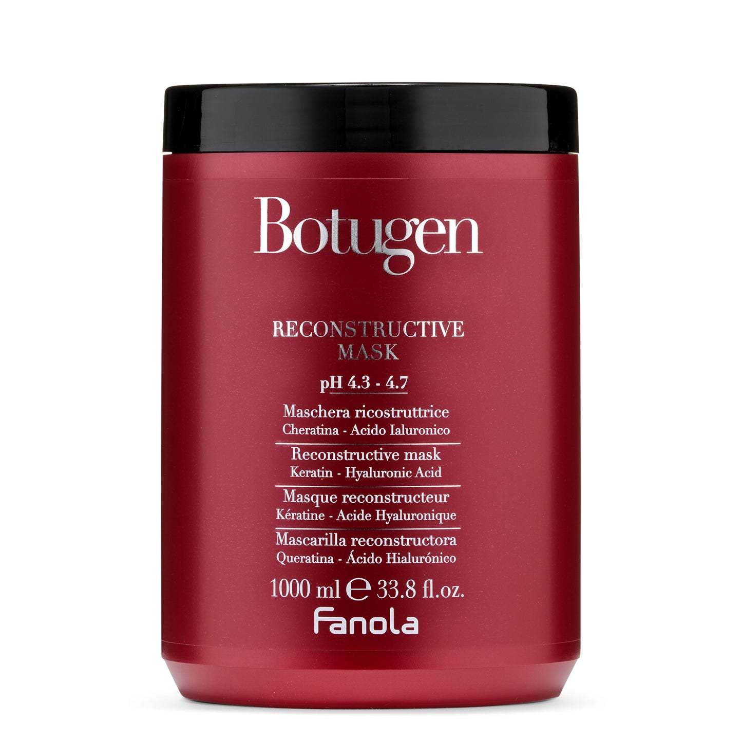 Botugen Reconstructive Hair Mask with Keratin & Hyaluronic Acid, 1000ml - Fanola