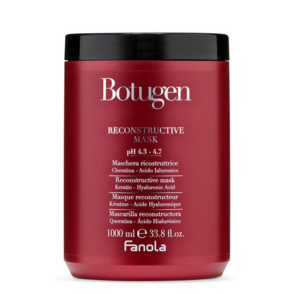 Botugen Reconstructive Hair Mask with Keratin & Hyaluronic Acid, 1000ml - Fanola