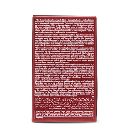 Intensive hair filler for damaged hair, multi-language instructions, deep repair treatment box