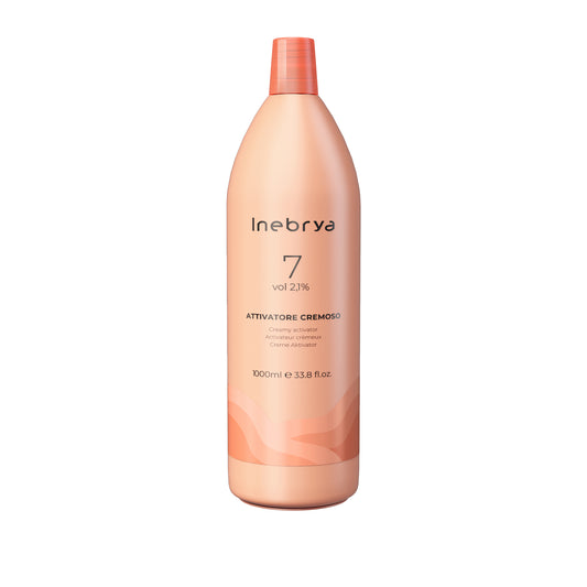 Inebrya Creamy Activator 7 vol 2.1% for hair coloring, 1000ml professional beauty product