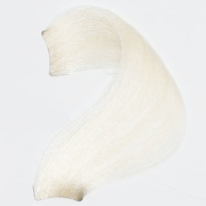 Smooth white hair extension swatch for beauty styling
