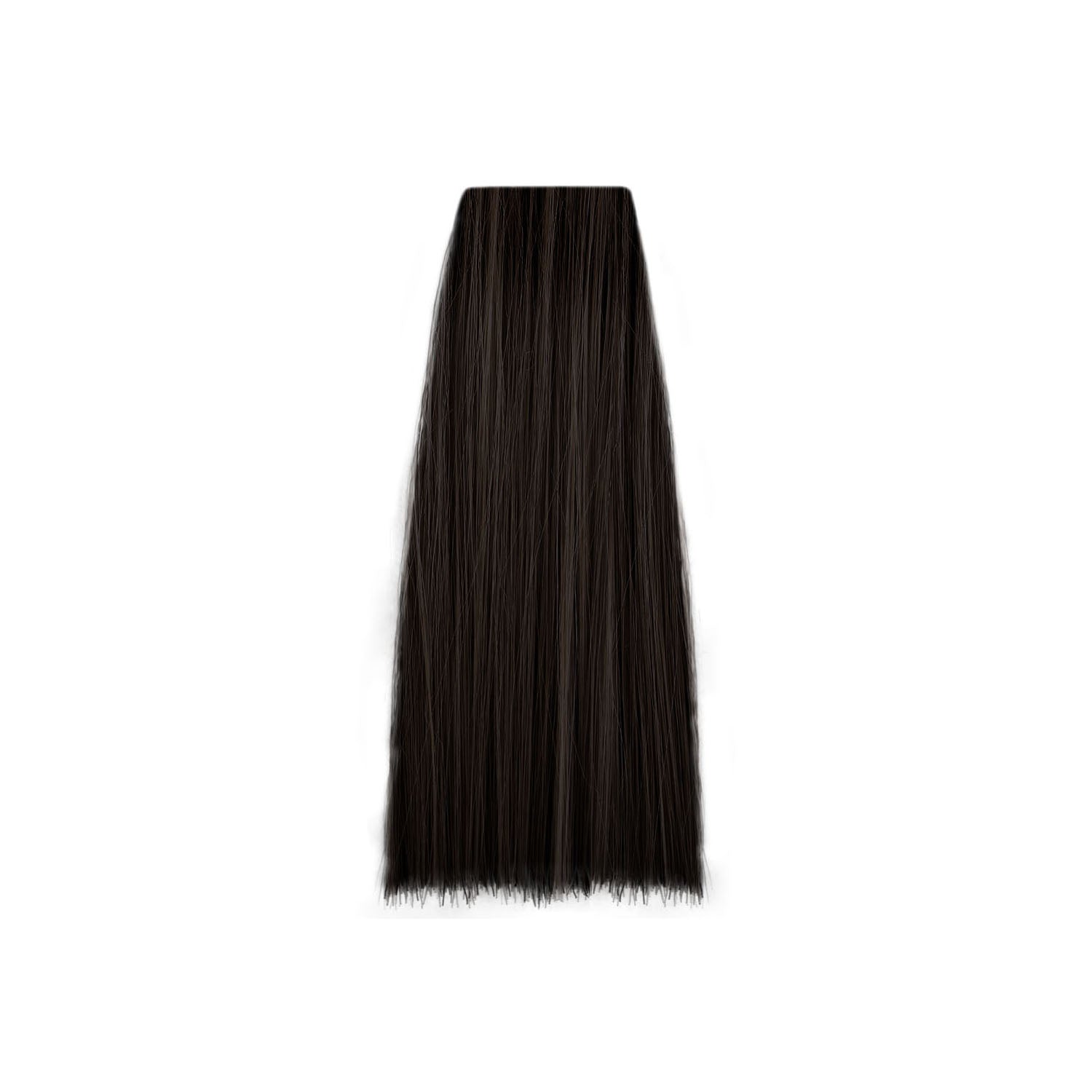 Dark brown hair swatch for professional hair color selection