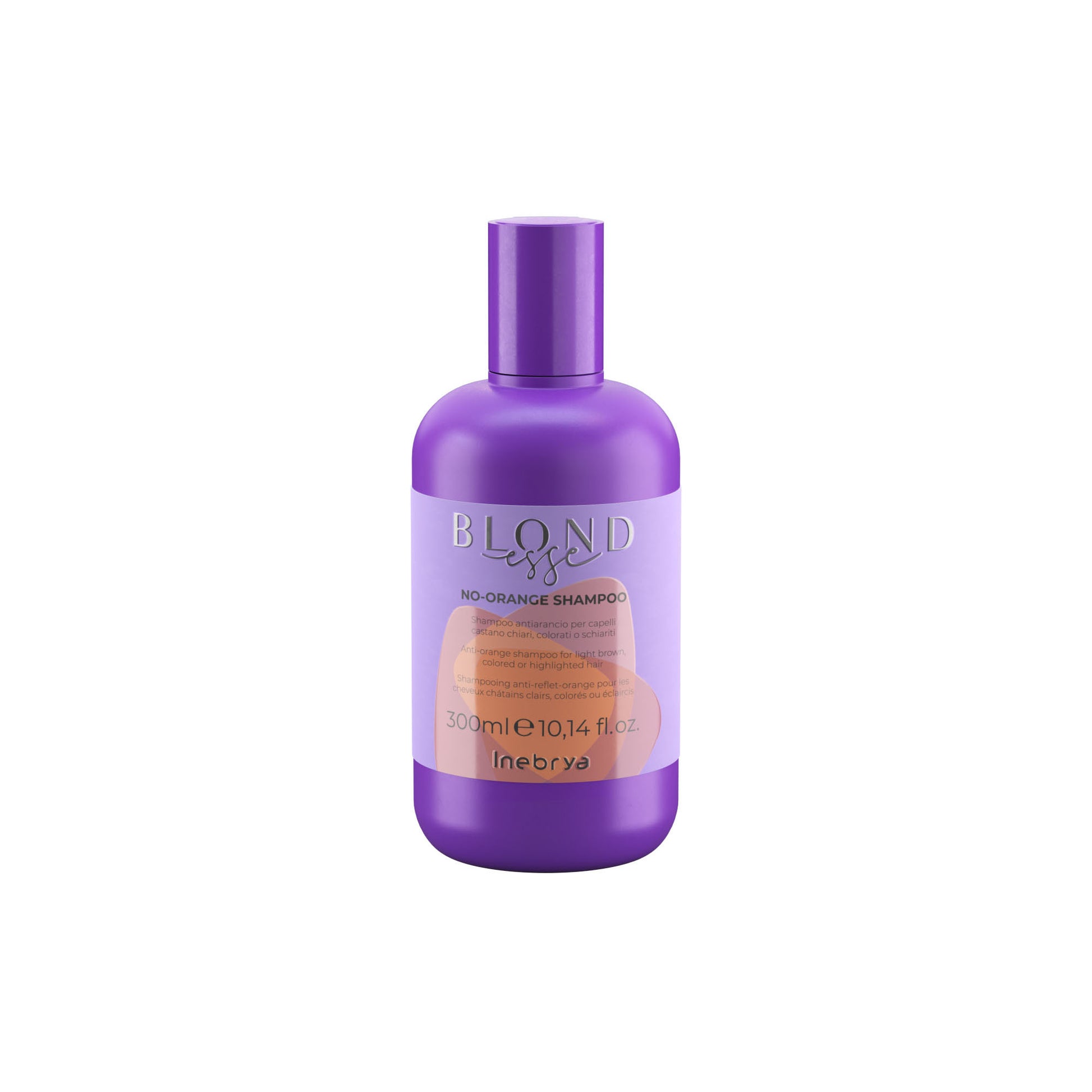 Blondesse No-Orange Shampoo for light brown, colored or highlighted hair, 300ml purple bottle
