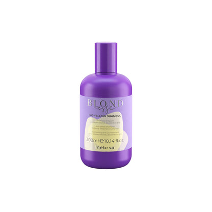 Purple bottle of Blondesse No-Yellow Shampoo for blond, bleached or grey hair, 300ml