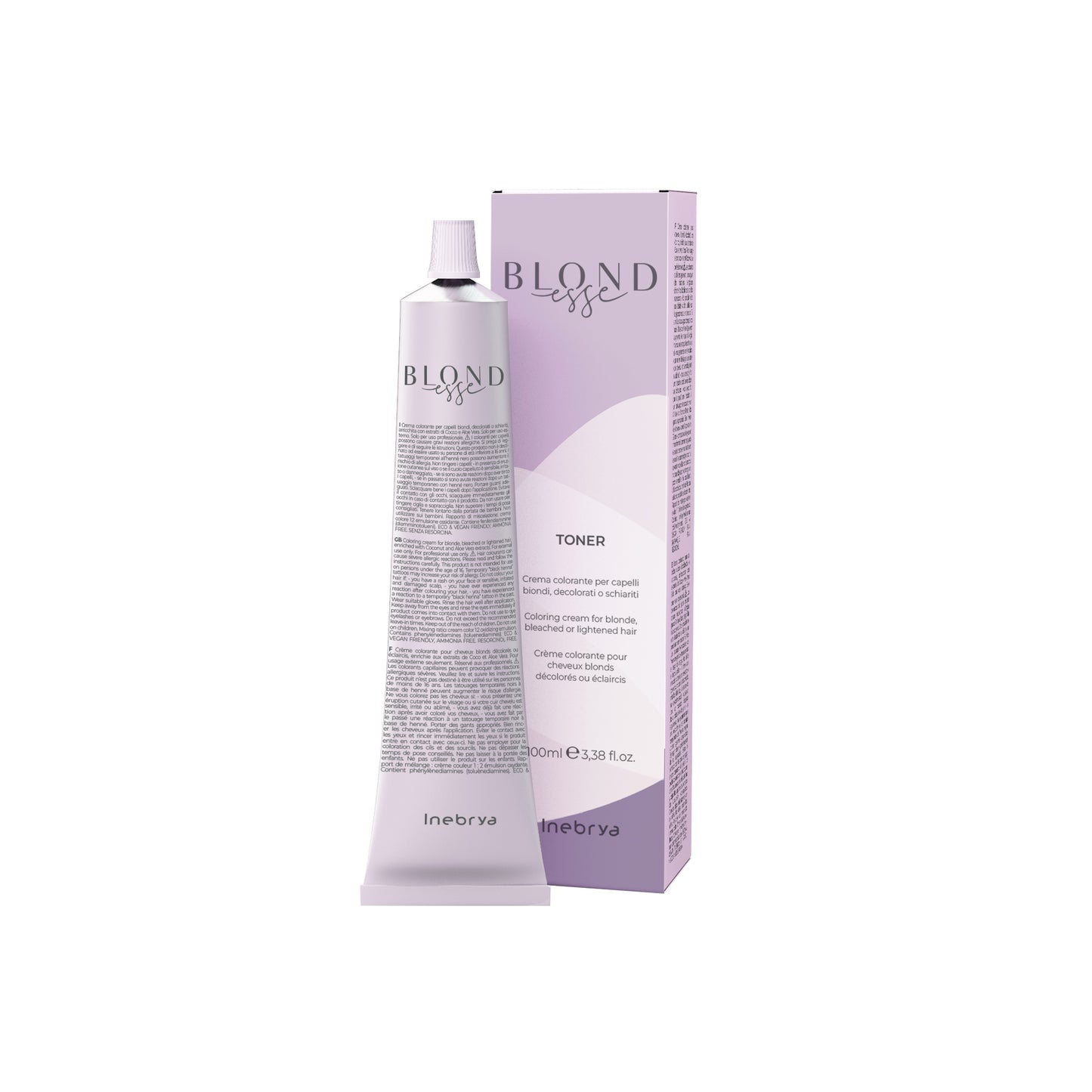Blondesse toner coloring cream for blonde, bleached or lightened hair by Inebrya