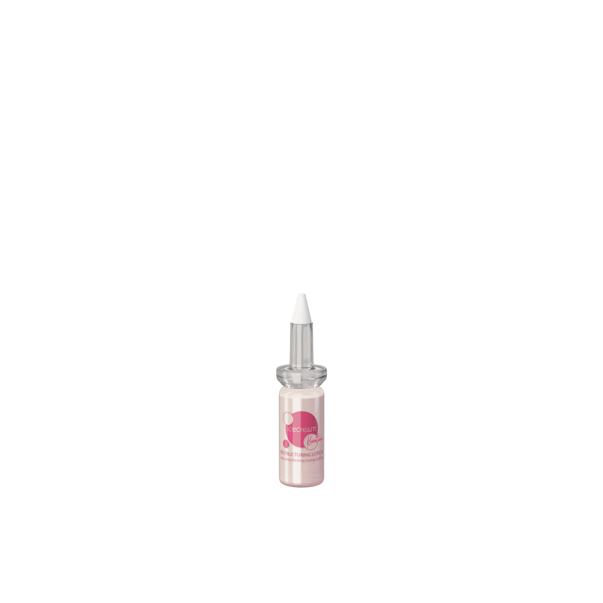 Icecream Keratin Restructuring Lotion for hair repair and smoothing, beauty treatment ampoule