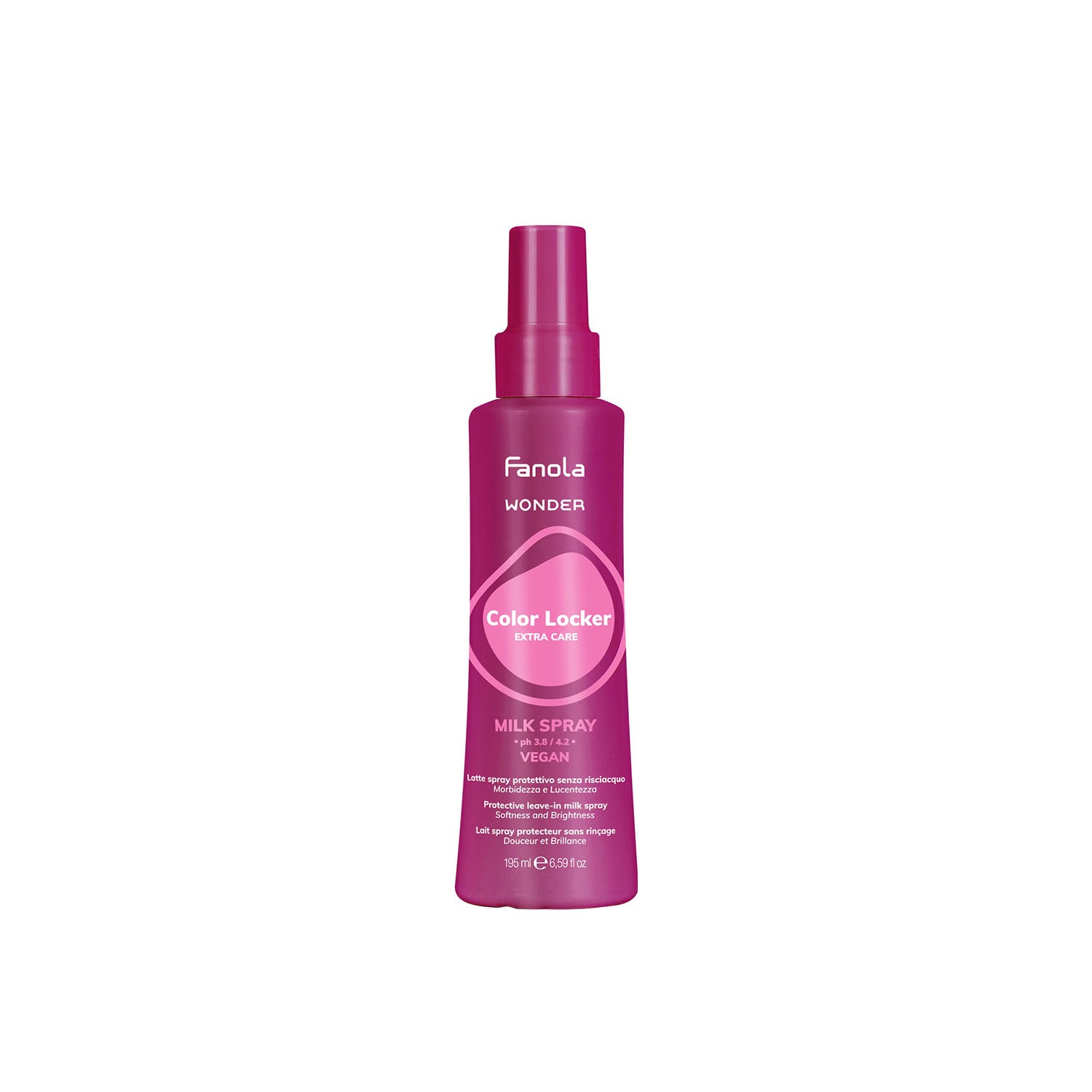 Fanola Color Locker Milk Spray for hair color protection, vegan leave-in treatment with softness and brightness
