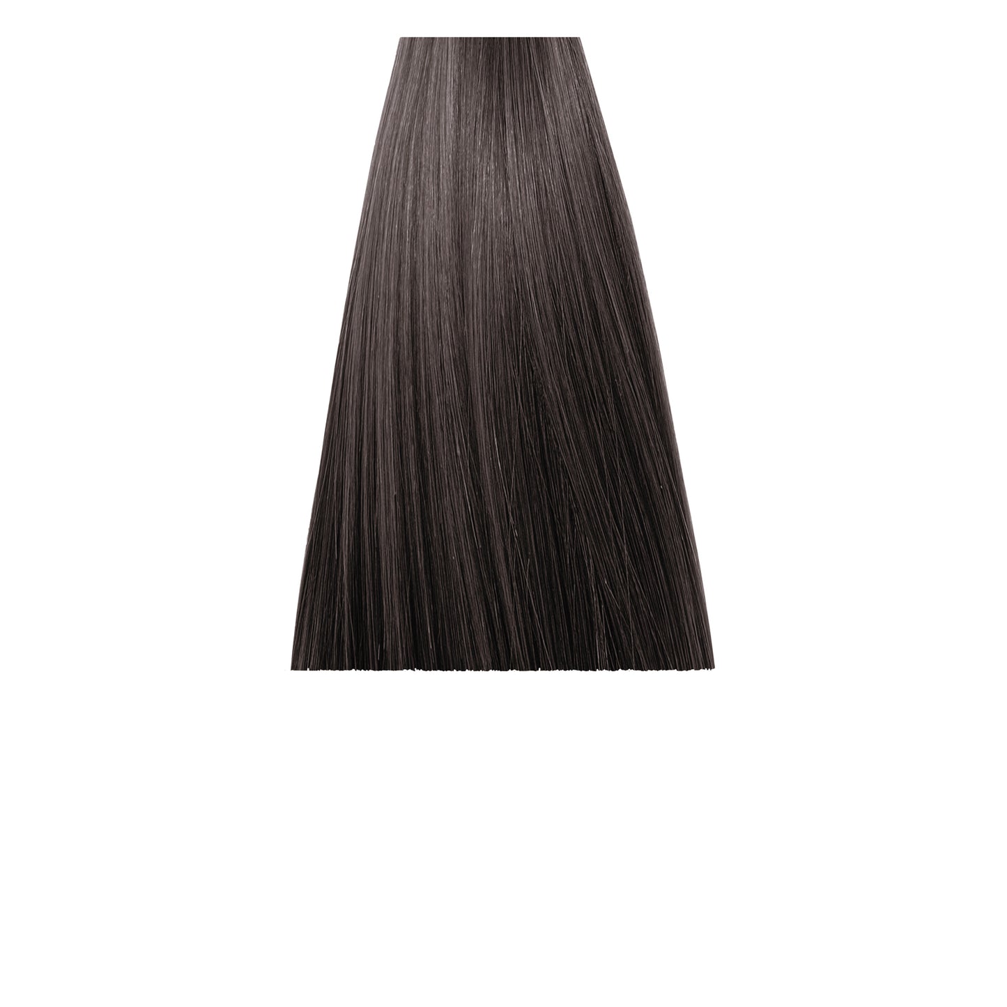 Smooth dark brown hair swatch for beauty styling