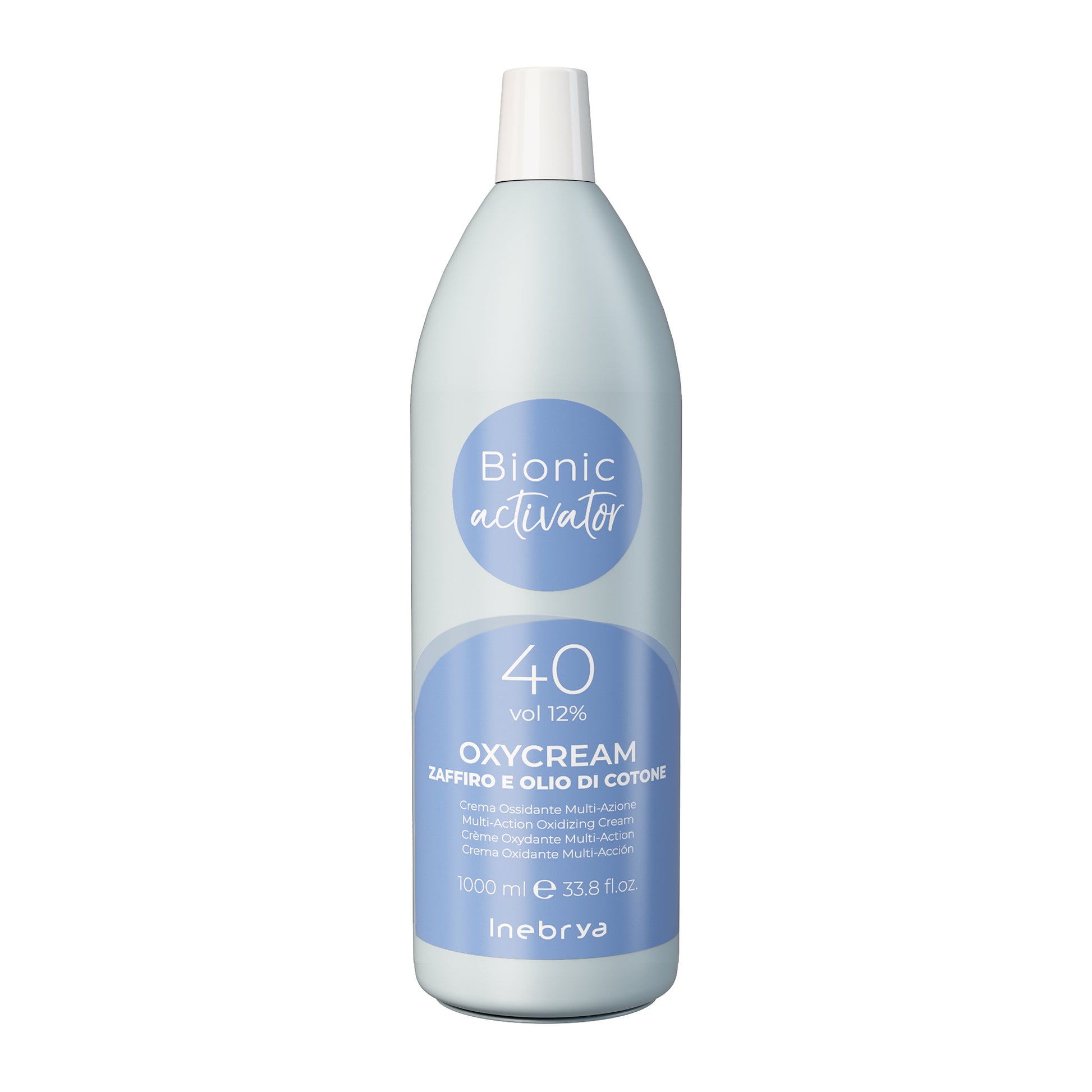 Bionic Activator 40 vol 12% Oxycream with saffron & cotton oil, multi-action oxidizing hair bleach cream