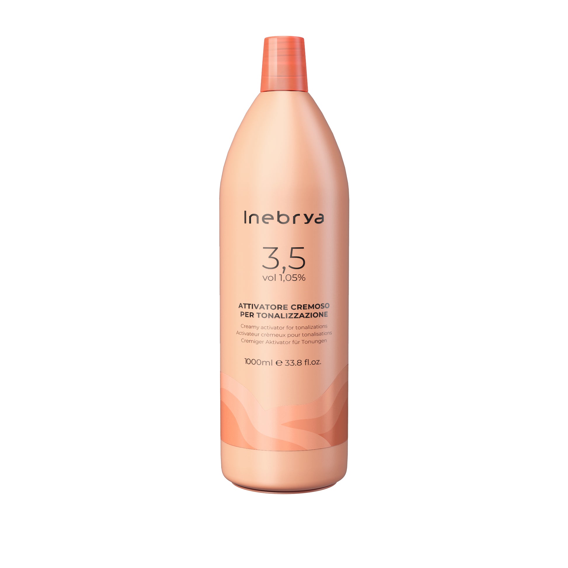 Inebrya 3.5 vol 1.05% creamy hair toning activator, 1000ml professional salon product