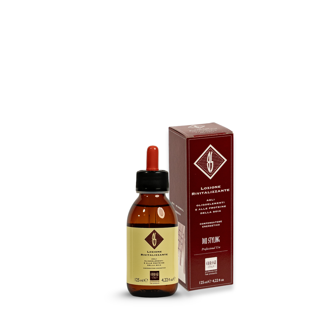 Revitalizing hair lotion with oligoelements & soy proteins, 125ml bottle and box, professional use