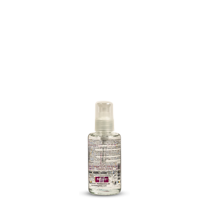 Clear spray bottle with multilingual label, professional hair care product for color protection