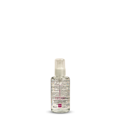 Color care serum for treated hair in clear bottle with pump, 100ml