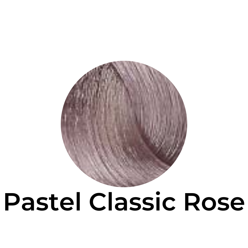 Protein Color Rose hair dye swatch, showcasing rich mauve tone for beauty styling