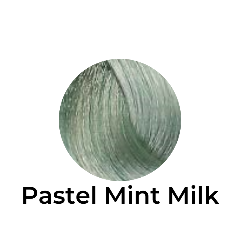 Pastel Mint Green Hair Color Swatch for Salon Use