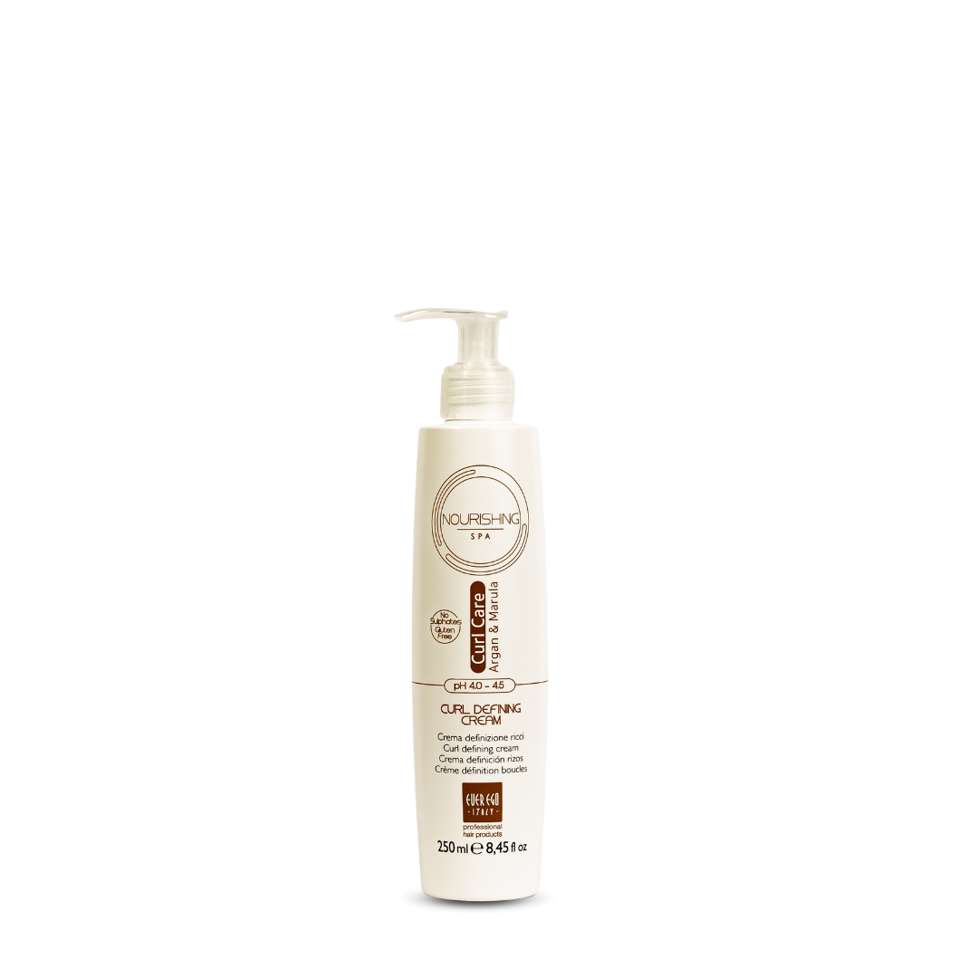 Nourishing Spa Curl Defining Cream with Argan & Marula, 250ml, sulfate-free, for curly hair care