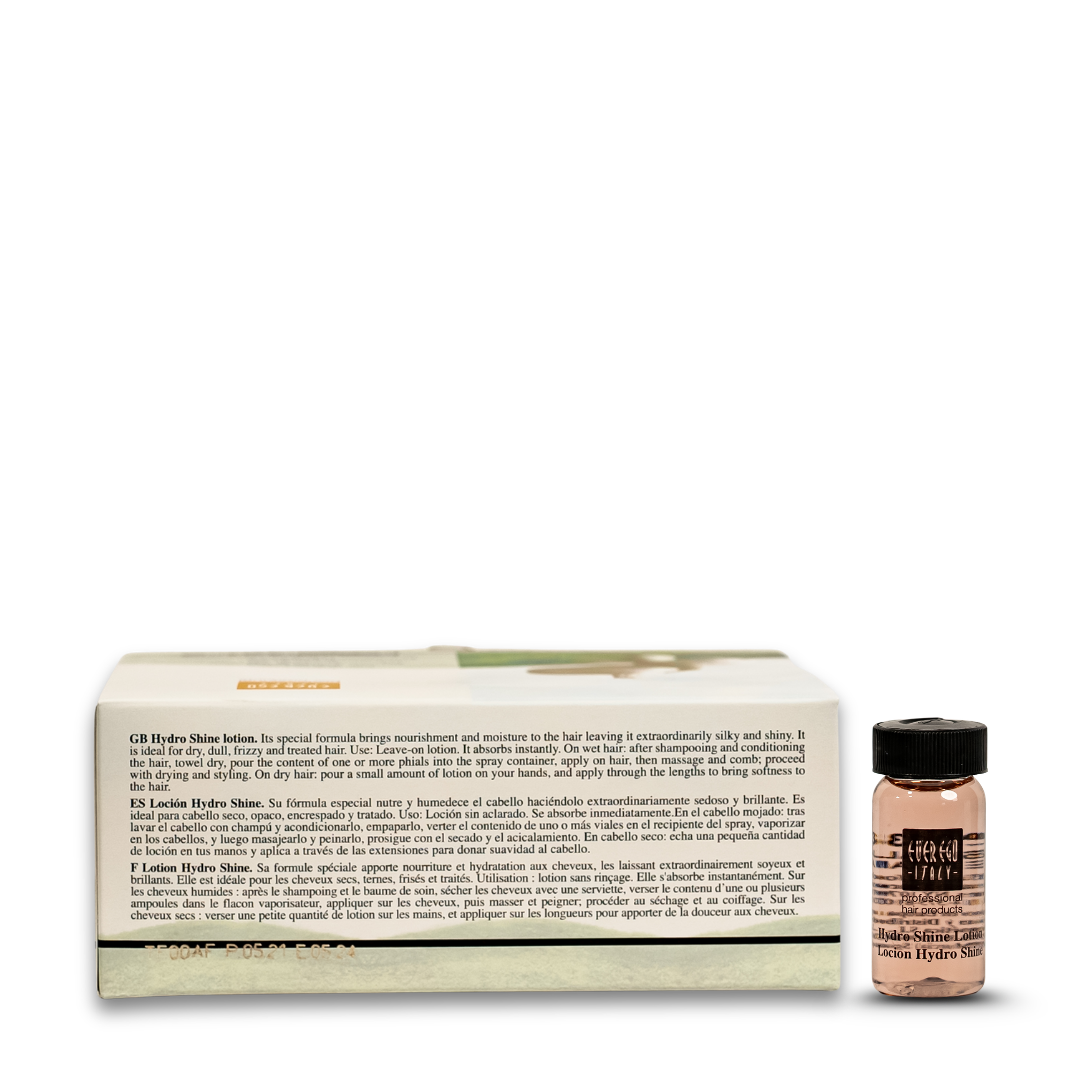 Hydro Shine Lotion for dry, frizzy hair – nourishing leave-in treatment with silky shine
